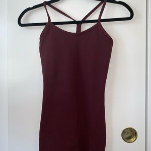 Burgundy lulu lemon tank top